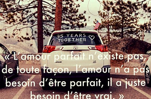 L’amour parfait n’existe pas, de toute façon, l’amour n’a pas besoin d’être parfait, il a juste besoin d’être vrai.