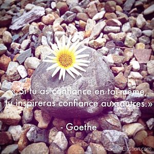 Si tu as confiance en toi-même, tu inspireras confiance aux autres.