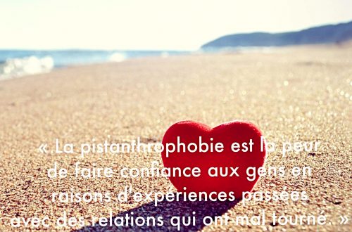 La pistanthrophobie est la peur de faire confiance aux gens en raisons d'expériences passées avec des relations qui ont mal tourné.
