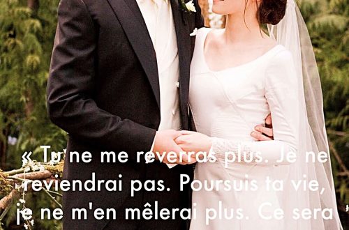 "Tu ne me reverras plus. Je ne reviendrai pas. Poursuis ta vie, je ne m'en mêlerai plus. Ce sera comme si je n'avais jamais existé." - Twilight