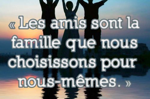 « Les amis sont la famille que nous choisissons pour nous-mêmes. » Edna Buchanan
